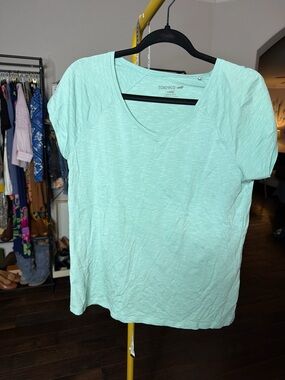 Toad&Co Mint‎ Short Sleeve V-Neck Tee